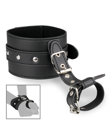 Leather wrist and thumb restraints