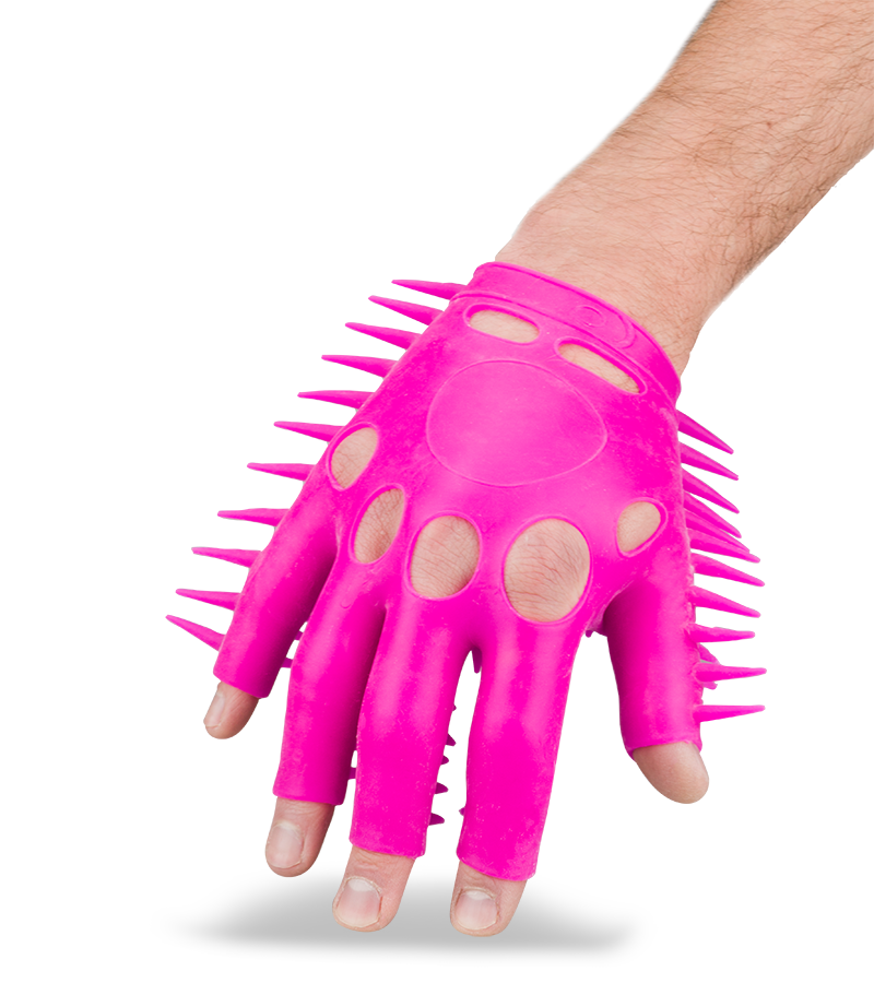 Masturbation glove with stimulating texture