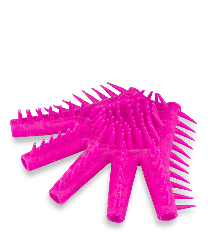 Masturbation glove with stimulating texture