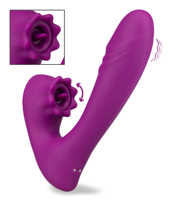 Oracle dual-stimulation throbbing vibrator