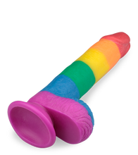 Load image into Gallery viewer, Pride realistic suction cup dildo 7.50 inches