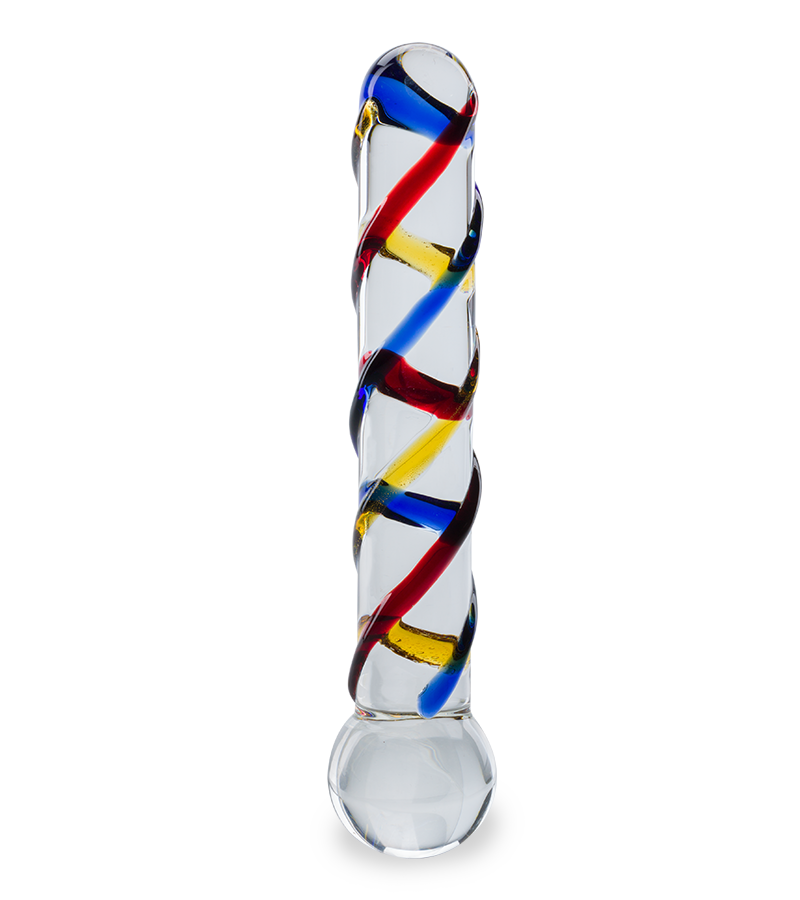 Primary glass dildo
