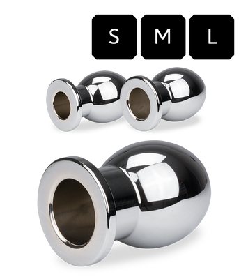 Rosebud hollow anal plug