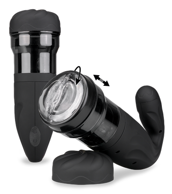 Rotating and thrusting masturbator 2 speeds