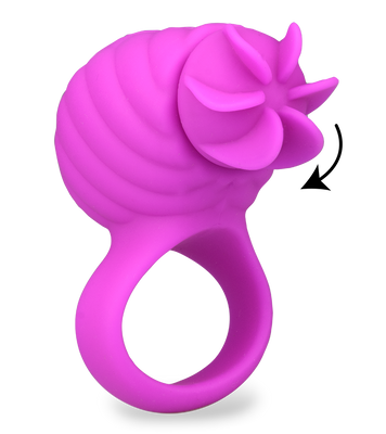 Rotating silicone cock ring