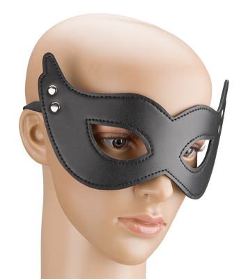 Sexy faux leather domino mask