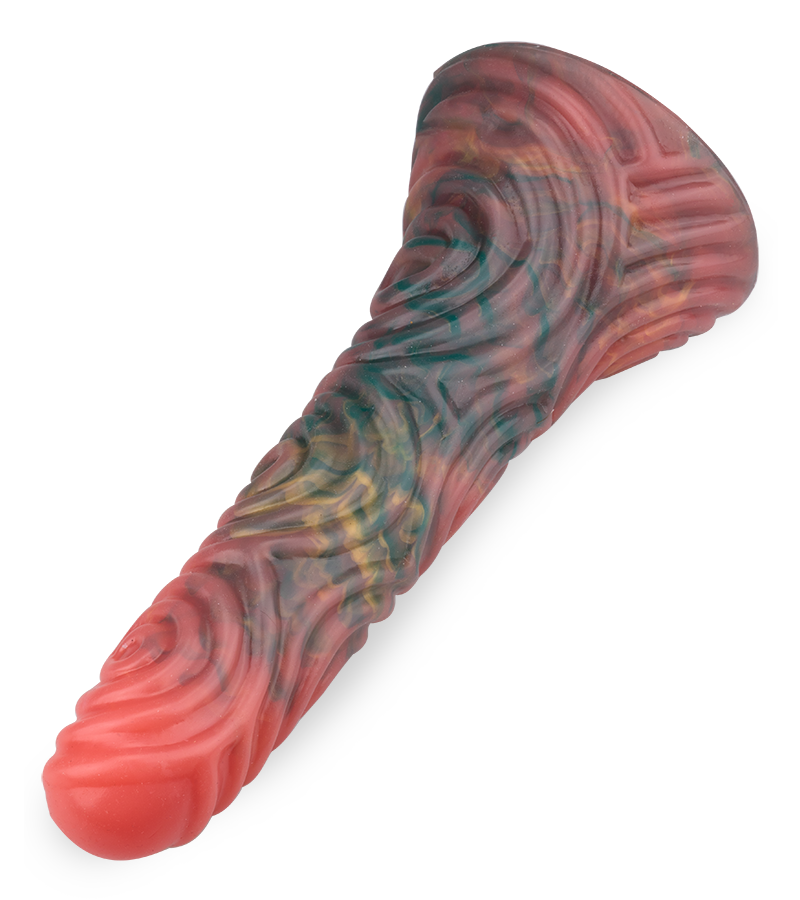 Spiral suction-cup dildo