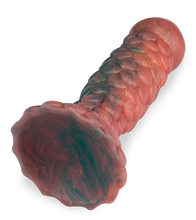 Load image into Gallery viewer, Suction cup dragon dildo with scales 7.50 inches