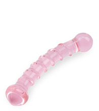 Load image into Gallery viewer, Swirling glass dildo