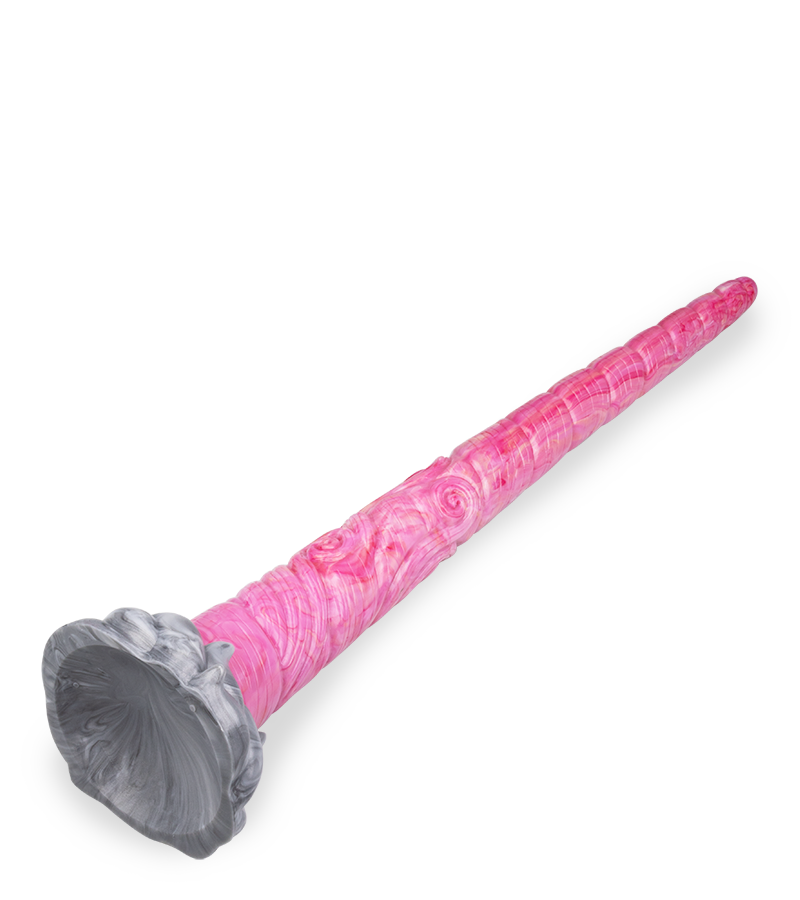 Unicorn suction cup dildo 17.75 inches